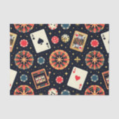 Casino pattern theme on black seidenpapier (Vorderseite)