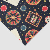 Casino pattern theme on black seidenpapier (Ausschnitt)