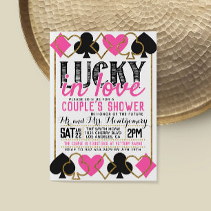 Casino Poker Bridal Couple Dusche Einladung