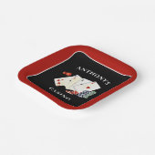 Casino Poker Card Party Personalisiert Pappteller (Gewinkelt)