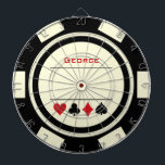 Casino Poker Chip Black Off White Vegas Dartscheibe<br><div class="desc">Dieses Dart-Board im Schwarz-Poker-Stil wäre ein fantastisches Geschenk für sich selbst oder für den Casino-Liebhaber in Ihrem Leben. Personalisieren Sie das Design mit einem Namen.</div>