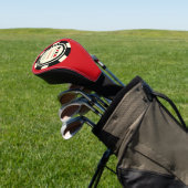 Casino Poker Chip Black White Golf Headcover (In SItu)