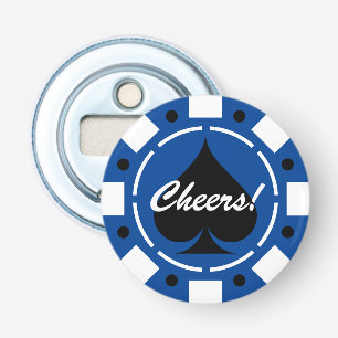 Casino Poker Chip Öffnung mit benutzerdefiniertem  Flaschenöffner