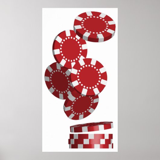 Casino/Poker Chips Poster (Vorne)