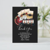 Casino, Poker danke Karte (Stehend Vorderseite)