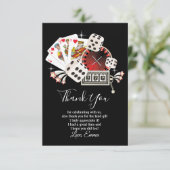 Casino, Poker danke Karte (Stehend Vorderseite)