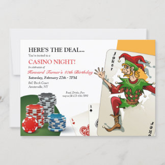 Casino Poker Einladung