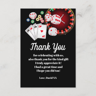 Casino, Poker, Erwachsene, danke Karte