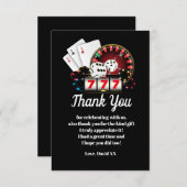 Casino, Poker, Erwachsene, danke Karte (Vorne/Hinten)