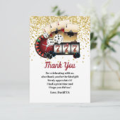 Casino, Poker, Erwachsene, danke Karte (Stehend Vorderseite)