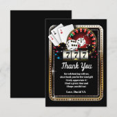 Casino, Poker, Erwachsene, danke Karte (Vorne/Hinten)