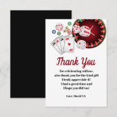 Casino, Poker, Erwachsene, danke Karte (Vorne/Hinten)