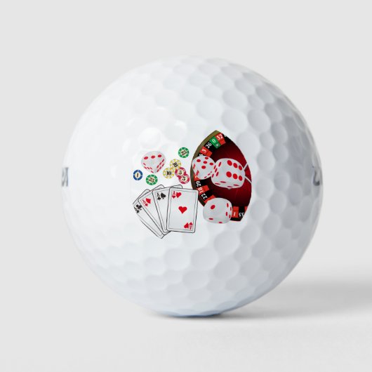 Casino, Poker, Erwachsenenartikel Golfball (Vorderseite)
