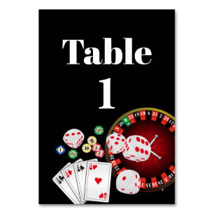 Casino, Poker, Erwachsener, Wein, Tischkarte Tischnummer