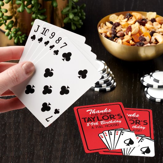 Casino Poker Geburtstag Gönner Deck Spielkarten