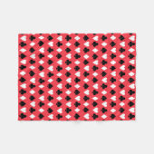 Casino Poker Kartenzeichen Fleecedecke (Vorderseite (Horizontal))