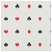 Casino Poker Kartenzeichen Muster Stoff (Nahaufnahme)