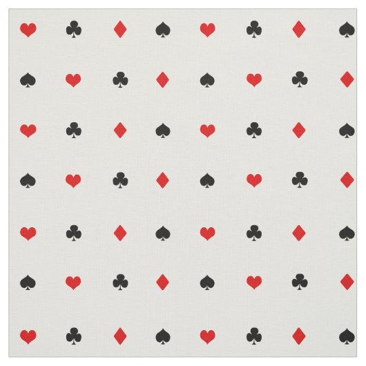Casino Poker Kartenzeichen Muster Stoff (Muster)
