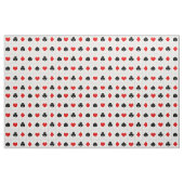 Casino Poker Kartenzeichen Muster Stoff (Fat Quarter (45,7 x 55,9 cm))