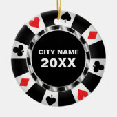 Casino Poker Keepake Weihnachten Keramik Ornament (Vorne)