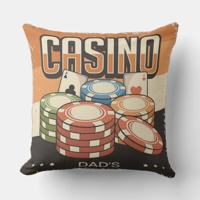 Casino Poker Kissen (Vorderseite)