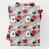 Casino Poker Party Geschenkpapier Set (Beispiel)