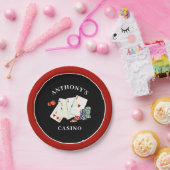 Casino Poker Party Personalisiert Pappteller (Party)