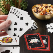 Casino Poker Party Personalisiert Spielkarten (In Situ)
