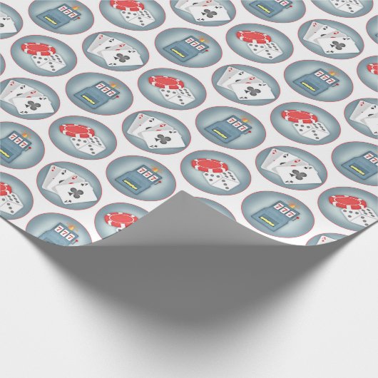 Casino Poker Spielautomat Spielautomat Spielautoma Geschenkpapier (Ecke)