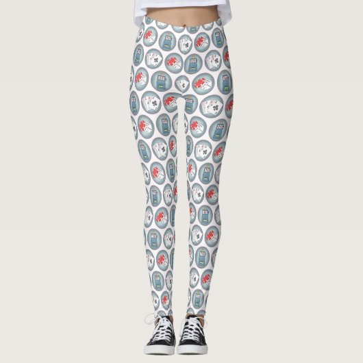 Casino Poker Spielautomat Spielautomat Spielautoma Leggings (Vorderseite)