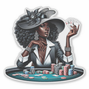 Casino Poker Spielspazierweg Aufkleber