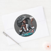 Casino Poker Spielspazierweg Runder Aufkleber (Umschlag)