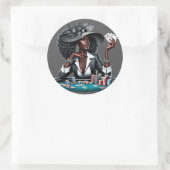 Casino Poker Spielspazierweg Runder Aufkleber (Tasche)