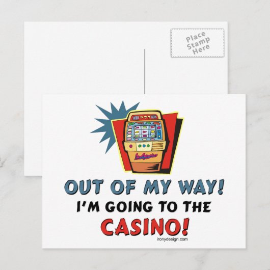 Casino Postkarte (Vorne/Hinten)