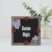 Casino Prom Einladung von Las Vegas (Stehend Vorderseite)