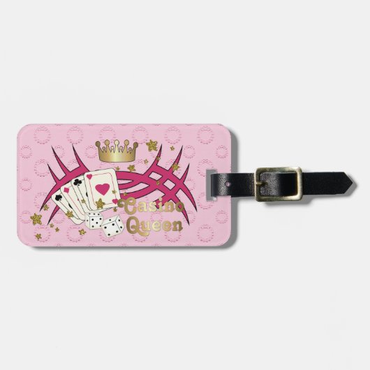 Casino Queen - Anpassen Gepäckanhänger (Vorderseite horizontal)