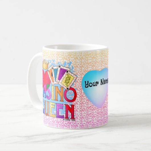 Casino Queen Kaffeetasse (Vorderseite Links)
