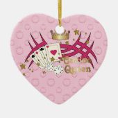 Casino Queen Keramik Ornament (Vorne)
