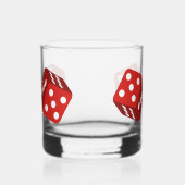 Casino Red Dice Craps Player Whiskyglas (Rechts)