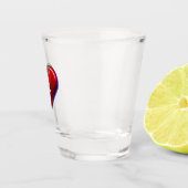 Casino Rote Kirche von Mario Botta auf dem Monte T Schnapsglas (Rechts)