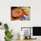 Casino Roulette drehen Poster (Heimbüro)