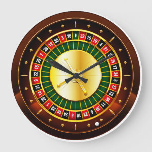 Casino Roulette Große Wanduhr