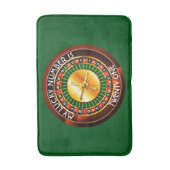 Casino Roulette Rad mit Ihrer Glückszahl Badematte (Vorderseite Vertikal)