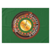Casino Roulette Rad mit Ihrer Glückszahl Tischdecke (Vorderseite (Horizontal))