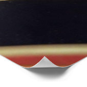 Casino Roulette-Radball Nr. 29 Glücksspiel Poster (Ecke)