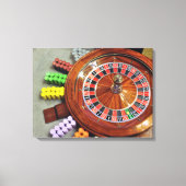 Casino Roulette Radkugel Zahl Null Spiel Leinwanddruck (Vorderseite)