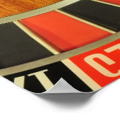 Casino Roulette Radkugel Zahl Null Spiel Poster (Ecke)