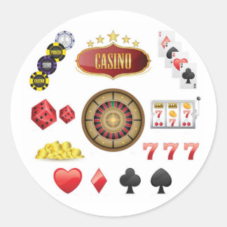 Casino Runder Aufkleber
