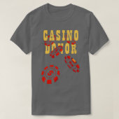 Casino Spender Gambler Gamble Player Chips T-Shirt (Design vorne)