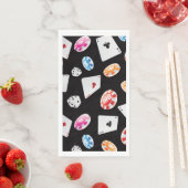 Casino, Spiele Zubehör Muster 2 Serviette (Beispiel)